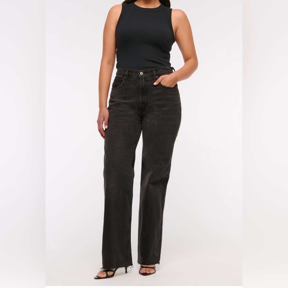 Abercrombie & Fitch Black High Rise Women Jeans